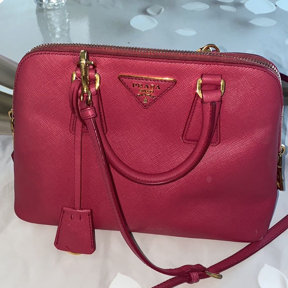 Prada Promenade Saffiano Leather Mini Bag